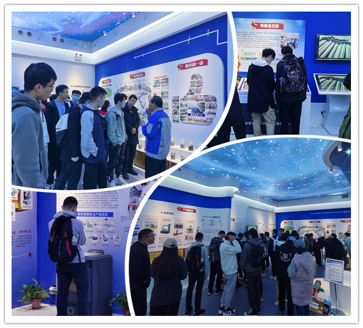 景書記對公司主推的產品生物質顆粒機的研發作了詳細解說與應用示範