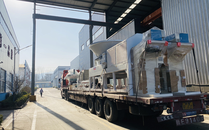生產線設備轉車完成，準備發往鄭州