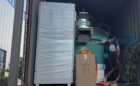 山東金格瑞生物質顆粒機發往波蘭